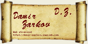 Damir Žarkov vizit kartica